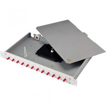 Telegärtner LWL Patch Panel 12x SC-Duplex lichtgrau