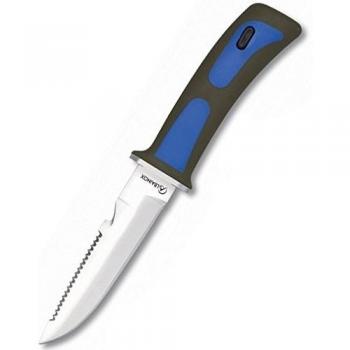 AlbaMango 11,5 cm – Faca de Aço Inoxidável Azul com Borracha ABS e Caixa 31333‑AZ