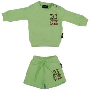 Bambino Tropical John Richmond: T‑Shirt + Bermuda Verde