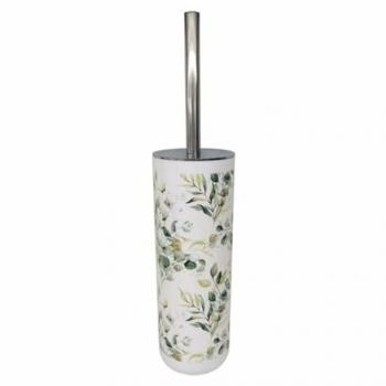 Kit Portascopino Cylindro WC – Décor Floral – 87057