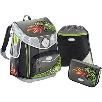 Premium Plus Sammie Schulranzen‑Trio – Drache in Flammen