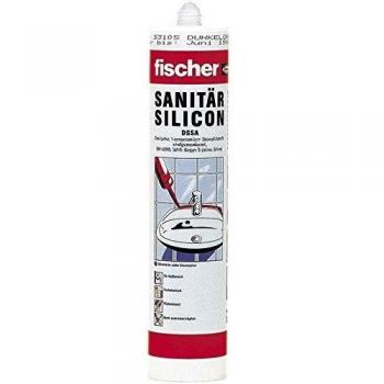 Silikon Dichtmasse Sanitär, FISCHER DSSA 310 ml, grau