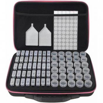 Caja de almacenamiento para accesorios de bordado de diamantes