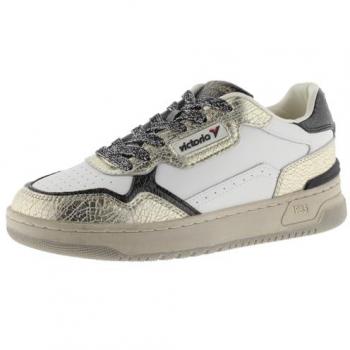 C80 Gold Sneaker Damen – Victoria Metall‑Leder