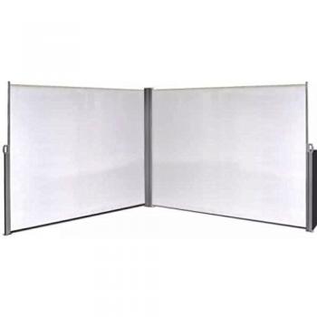 VidaXL Paravento Retrattile 180x600cm Crema
