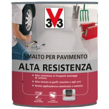 Smalto pavimenti alta resistenza ideale per proteggere e decorare pavimenti interni molto sollecitati mattone 0,5LT V33