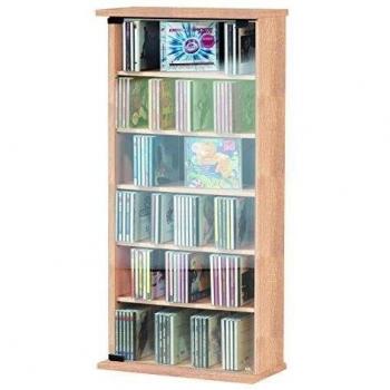 VCM Étagère CD/DVD Vetro 150 CDs Chêne Sonoma