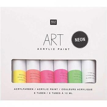Vernici Fluo RICO DESIGN – Set 6x12 ml