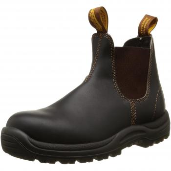 BLUNDSTONE Footwear Unisex Steel Toe, Brown, 44 EU (10 UK)