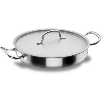 Stainless Steel Servierpfanne Lacor – 32 cm, Deckel in Lieferumfang