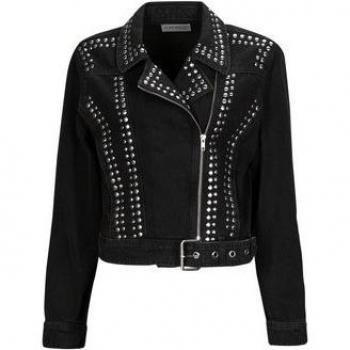 Cazadora de moto Only ONLGILLA LS STUD DNM BIKER JACKET CRO mujer