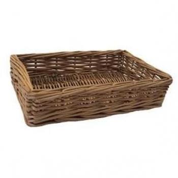 Petite Double-Layer Wicker Container