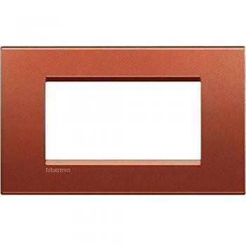 Bticino Livinglight 4 Moduli Quadrati Colore Brick
