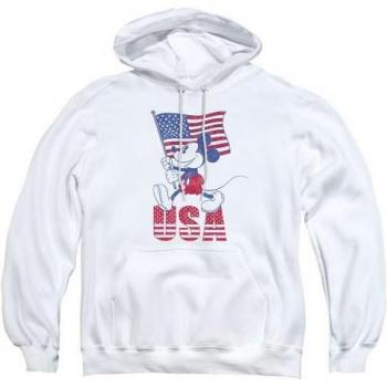Disney Men's Hoodie USA Mickey Mouse Large