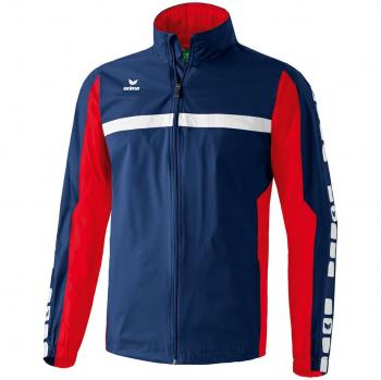 Erima Herren 5‑Kern Regenjacke Classic – Neutrales Navy mit Rotakzenten – XL