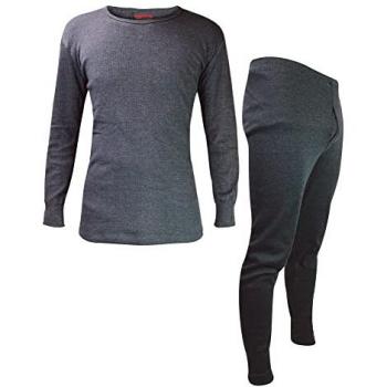 Heat Holders Männer-Wärmeschutzset: Long Sleeve Top und Long Johns – Charcoal Grau L