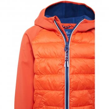 Kapuzentragende Gesteppjacke für Jungen – TOM TAILOR Grenadine‑Rot