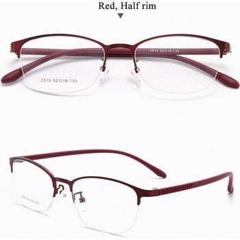 BCLEAR Women's Titanium Alloy Oval Glasses Frames with Flexible Legs