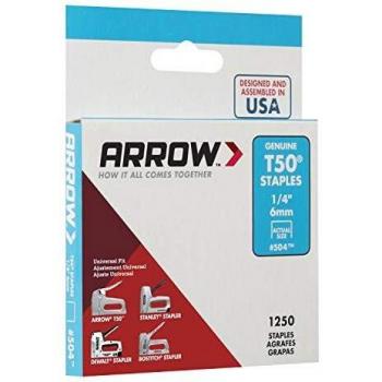 Arrow T50 Staples 6mm Pack of 1250