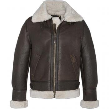 Veste en cuir bomber Schott NYC pour homme taille L