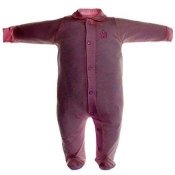 Pijama Rosa para Bebé Niña con Abertura Frontal