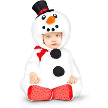 Costume pupazzo di neve per bambini 12-24 mesi