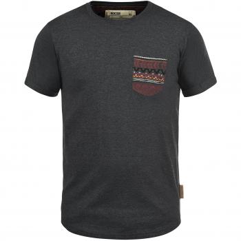 INDICODE Paxton T-Shirt, Größe:S;Farbe:Charcoal Melange