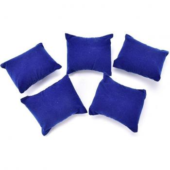 5-Piece Black Velvet Watch Cushion Set