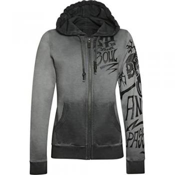 Camiseta de punto Acerbis Heaven SP Club con capucha para mujer gris