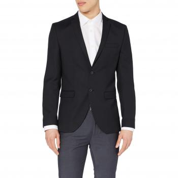 Jack & Jones Stylish Blazer Jacket Black Male Size 2XL