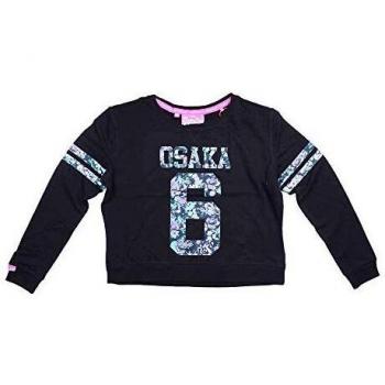 Superdry Osaka 6 AOP Infill Crew Hoodie Femme Noir M