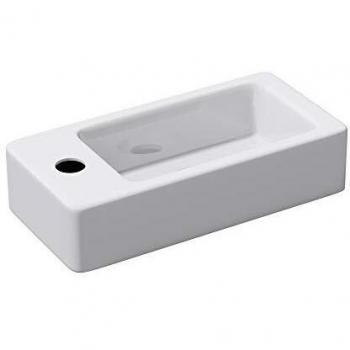 Doporro Waschbecken Brüssel3053R Hängewaschbecken Keramik weiß Nano-Versiegelung