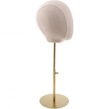 Suede Cork Wig Display Stand with Adjustable Height