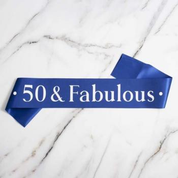 Satin Sash for 50th Birthday Party