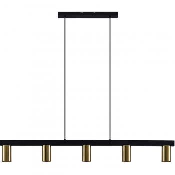 Baliko lampada a sospensione 5 luci, ottone