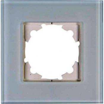 Athenis 1-fach Abdeckrahmen Glas mintfarben