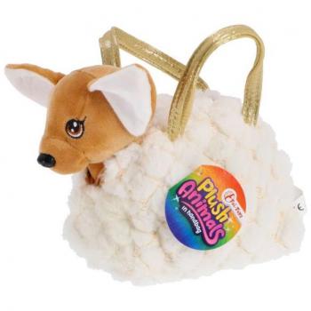 Chihuahua en peluche dans un sac à main assorti (2 choix)