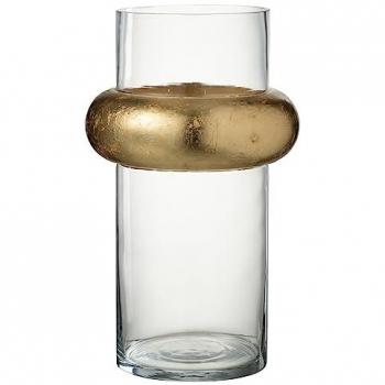 Or & Transparent Bague en Verre 35 cm
