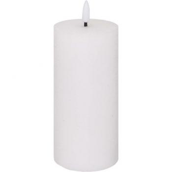 Candela a LED rotonda, 18 cm, bianco, Atmosphera Créateur