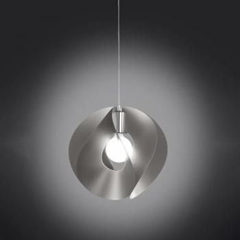 Silberne Pendelleuchte Atom – 54 × 50 cm