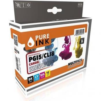 Pure Ink Cartuccie Compatibili Nero/Ciano/Magenta/Giallo (4)