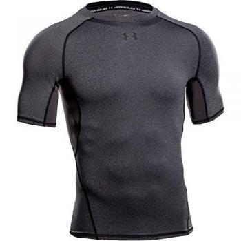 HeatGear Men’s Fitness Top – Under Armour – Black/Gray