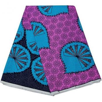 Wax à motifs africains, tissu doux, véritable cire pour vêtements, polyester 3/6 yards