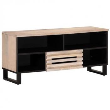 Mobile Porta TV in Legno Massello di Mango 100x34x46 cm
