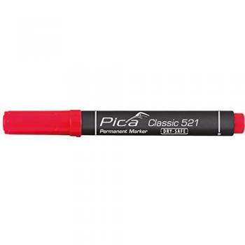 Marqueur à Pointe Biseautée Rouge Indélébile