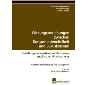 Wirkungsbeziehungen zwischen Konsumenteneitelkeit und Luxuskonsum: Gestaltungsperspektiven auf Basis einer empirischen Untersuchung