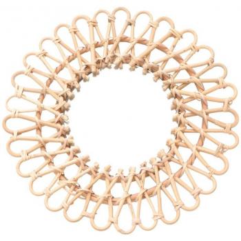 Miroir en rotin pour décoration intérieure