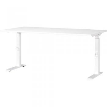 White Adjustable Height Desktop by Germania