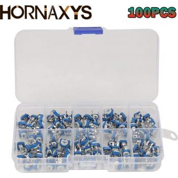 Kit de 100 Potenciómetros Multivuelta RM065 500-1M Ohm