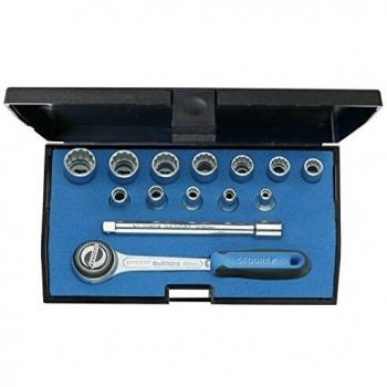 Llave de vaso unidad drive 1/4 (D20 DMU‑3) – 14 piezas